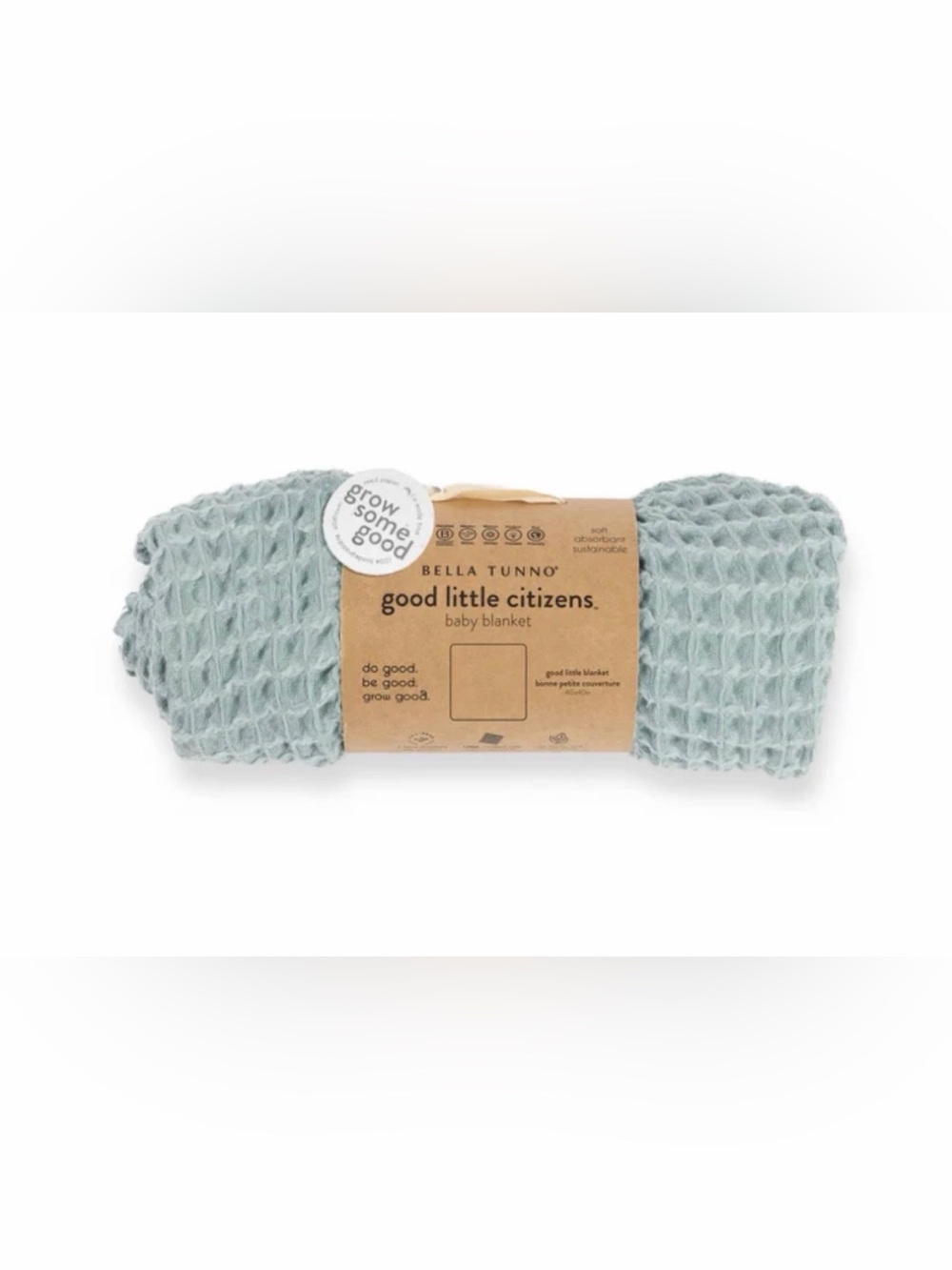 NWT Bella Tunno Waffle Baby Blanket in Fog